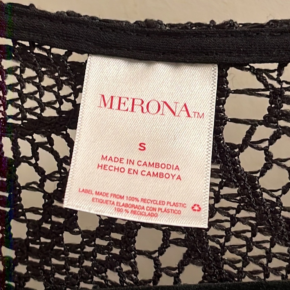 Merona crocheted lace swim cover-up, black - Picture 6 of 6